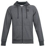 Under Armour Rival Fleece FZ Hoodie-Pitch Gray Light Heather - Men