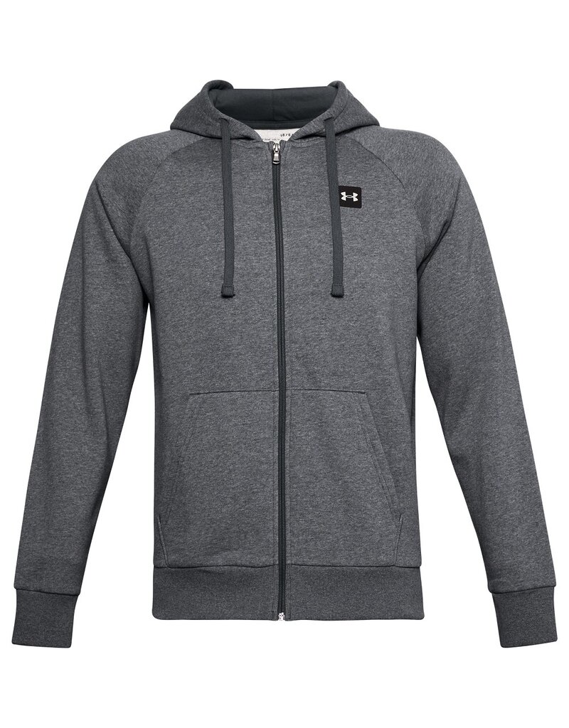 Under Armour Rivalisierende Fleece FZ Hoodie-Pitch grau hell Heather - Männer