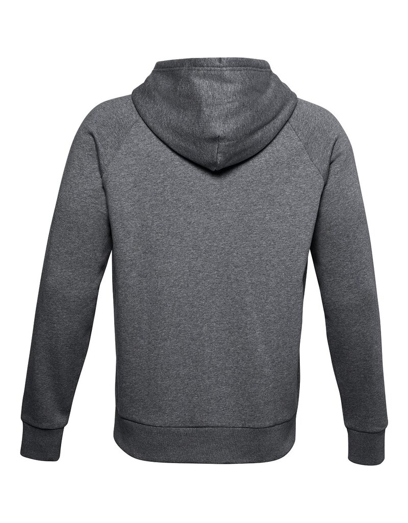 Under Armour Rivalisierende Fleece FZ Hoodie-Pitch grau hell Heather - Männer