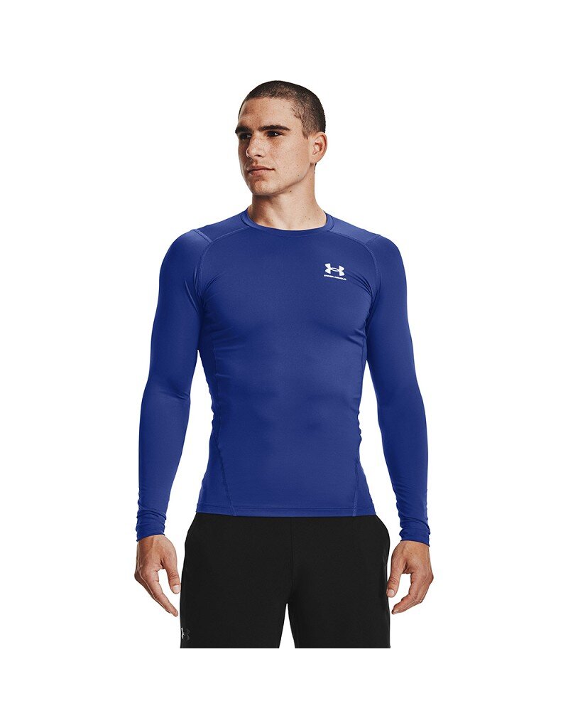 Under Armour UA HG Armor Comp LS- Royal / / Blanc
