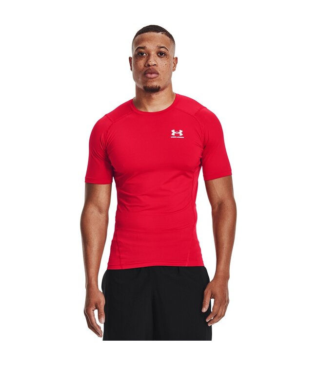Under Armour UA HG Armor Comp SS - Rouge - Homme