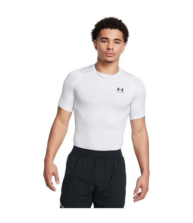 Under Armour UA HG Armor Comp SS - Blanc - Homme