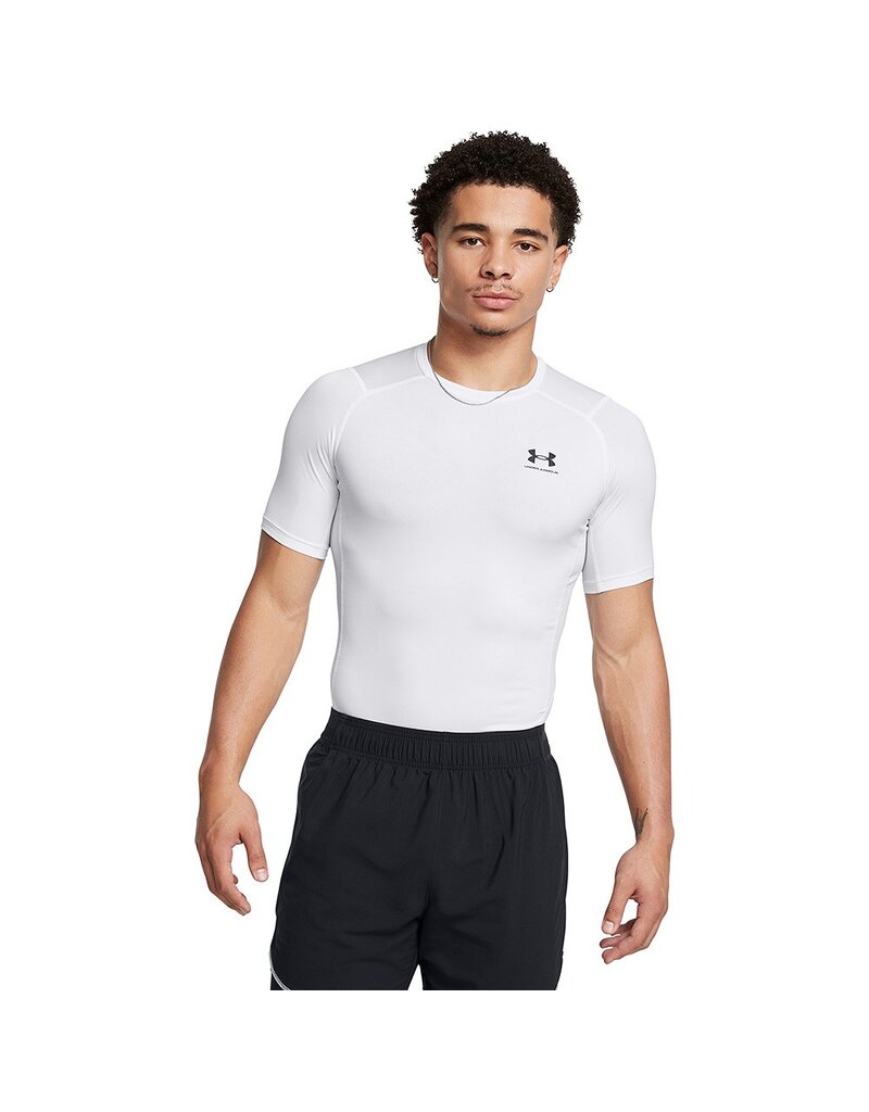 Under Armour Herenshirt HeatGear® Armour met korte mouwen - Wit
