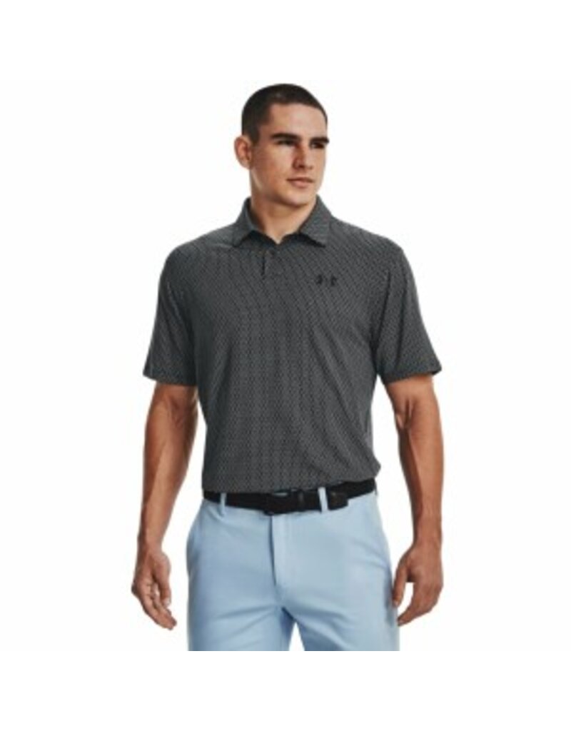 Under Armour UA T2G Printed Polo / Zwart / Wit