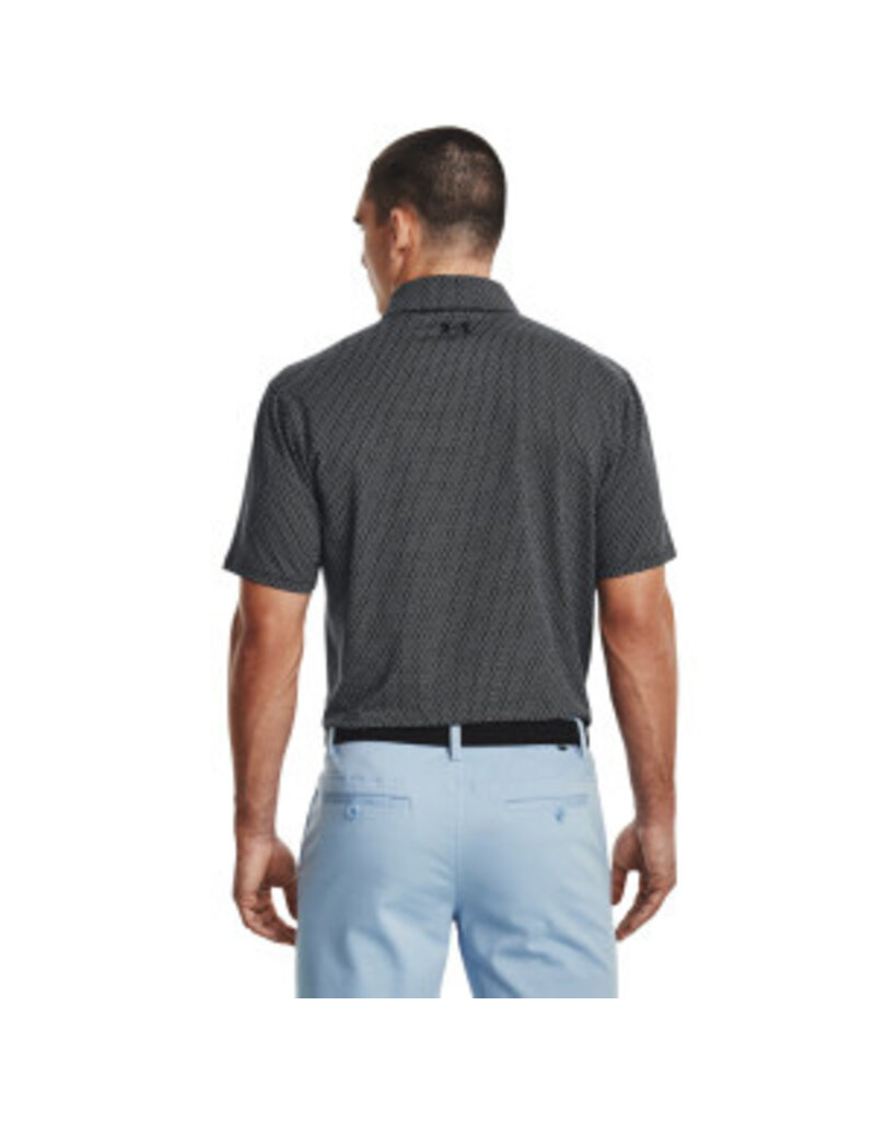 Under Armour UA T2G Printed Polo / Zwart / Wit
