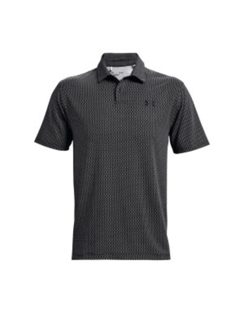 Under Armour UA T2G Printed Polo / Zwart / Wit