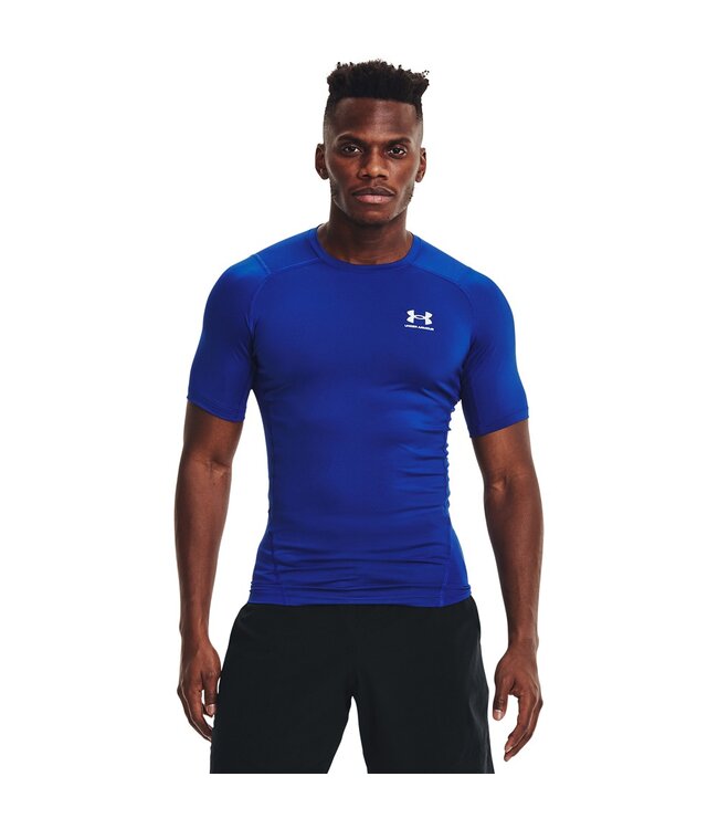 Under Armour UA HG Armour Comp SS - Royal Blue - Homme