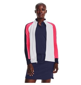 Under Armour UA Storm-tussenlaag FZ-wit / roze schok / metallic zilver