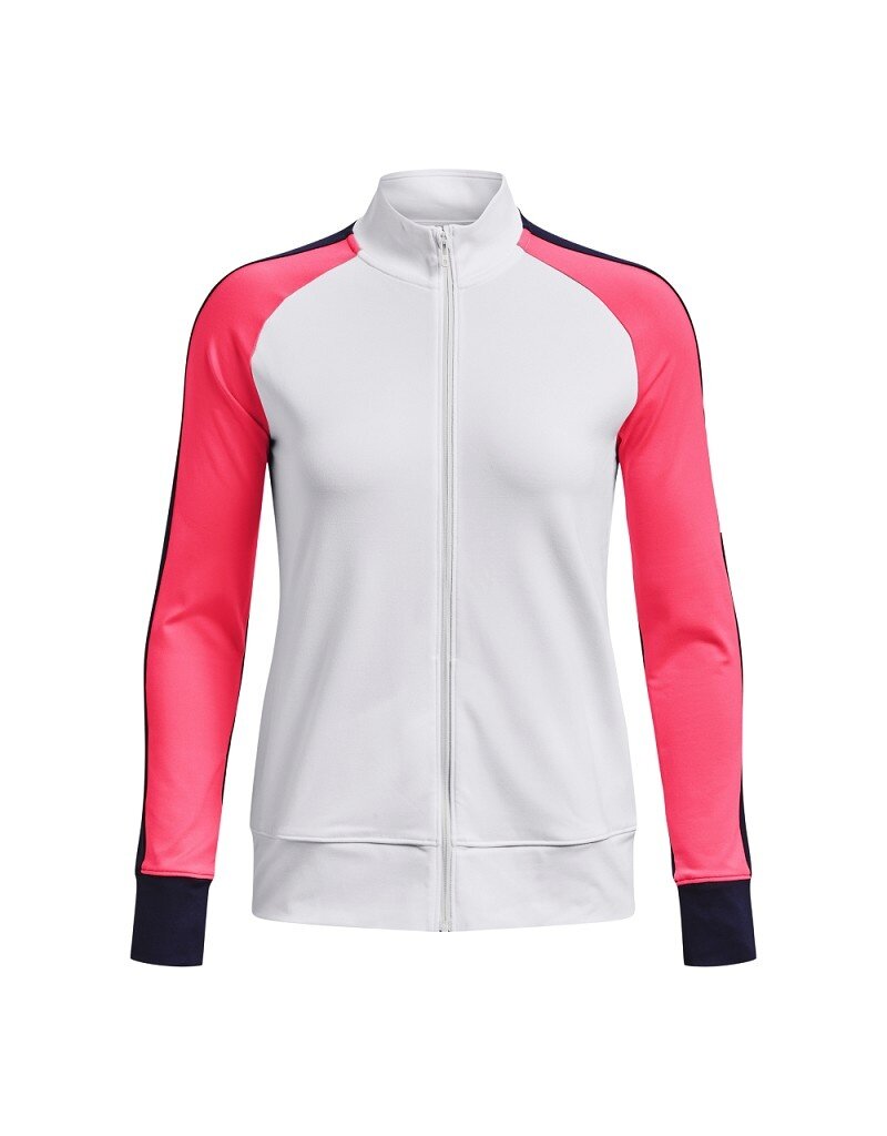 Under Armour UA Storm-tussenlaag FZ-wit / roze schok / metallic zilver