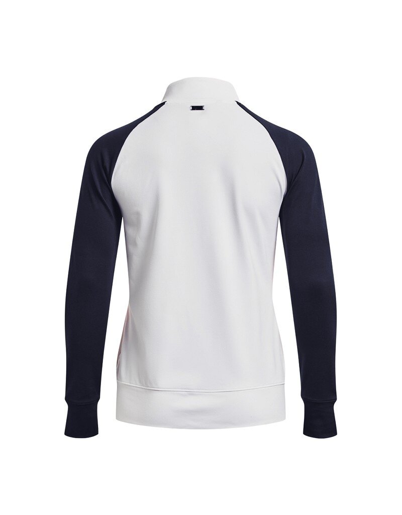 Under Armour UA Storm-tussenlaag FZ-wit / roze schok / metallic zilver