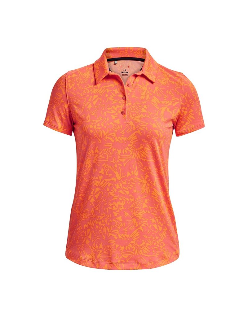 Under Armour UA Zinger Polo SL-Orange Blast / Midnight Navy / Metallic Silver
