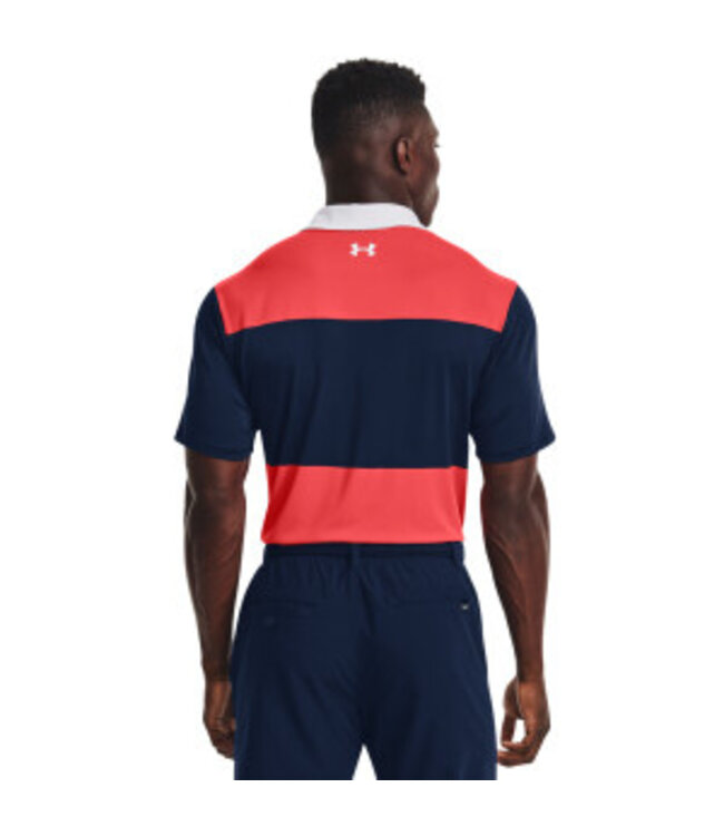 Under Armour Polo UA Playoff 2.0-Rojo Rush/Academia/Blanco