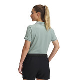 Under Armour Drive SS Rib Polo-Silica Groen / Dames Golfpolo