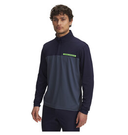 Under Armour UA T2G 1/4 Zip-Midnight Navy / Blauw - Grijs / Golftrui