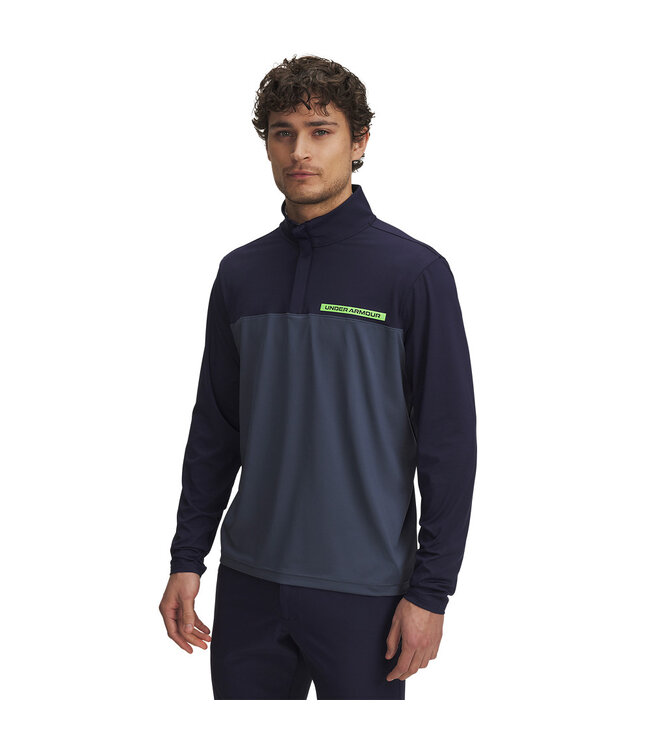 Under Armour UA T2G 1/4 Zip-Midnight Navy / Blauw / Golftrui
