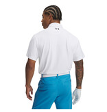 Under Armour UA T2G Pique Polo / Wit / Heren Golfpolo