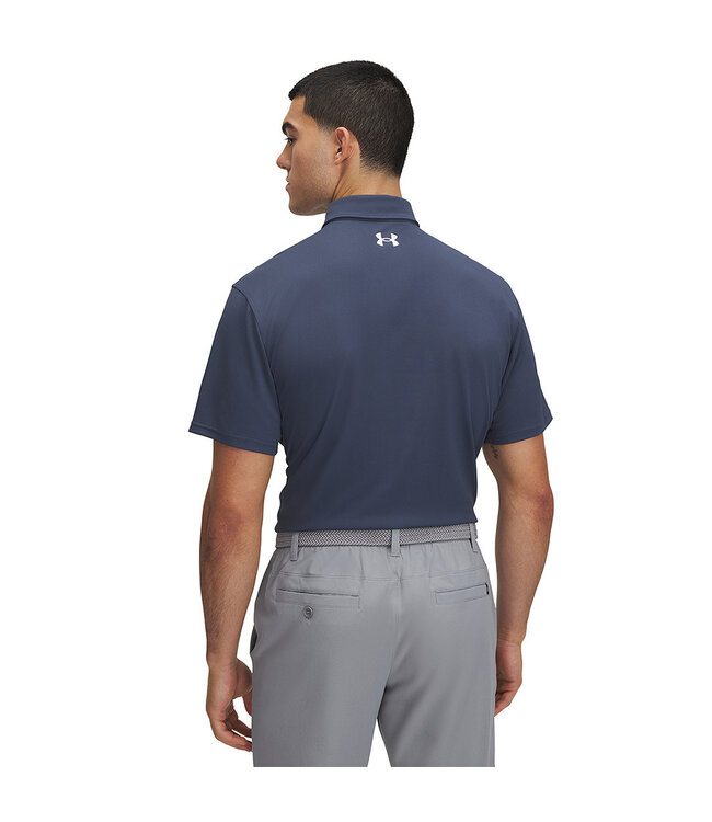 Under Armour UA T2G Pique Polo / Donker Grijs / Heren Golfpolo