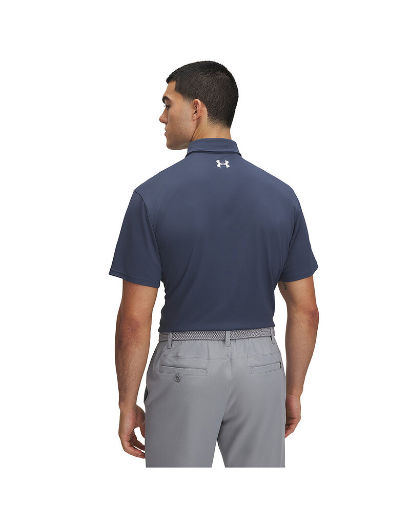 Under Armour UA T2G Pique Polo / Donker Grijs / Heren Golfpolo
