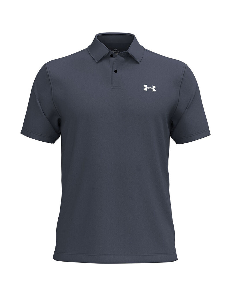 Under Armour UA T2G Pique Polo / Donker Grijs / Heren Golfpolo