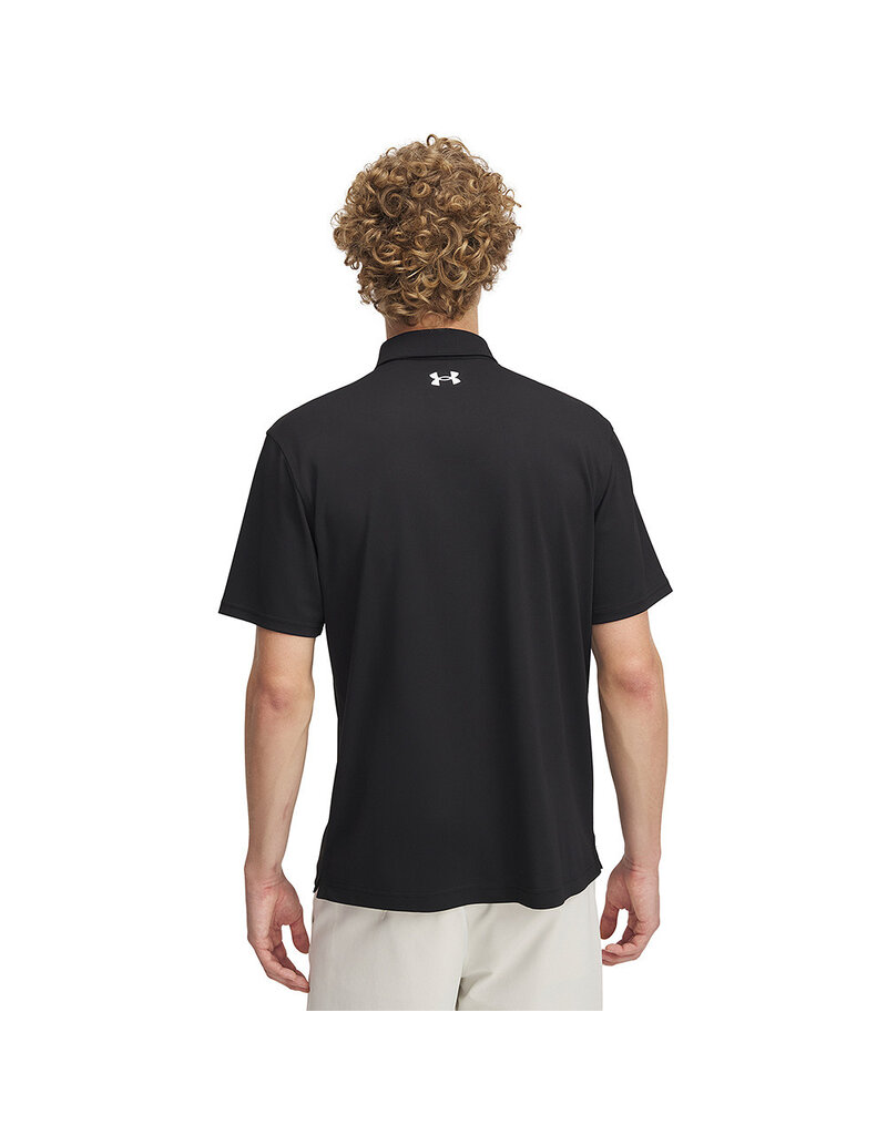 Under Armour UA T2G Pique Polo / Zwart / Heren Golfpolo