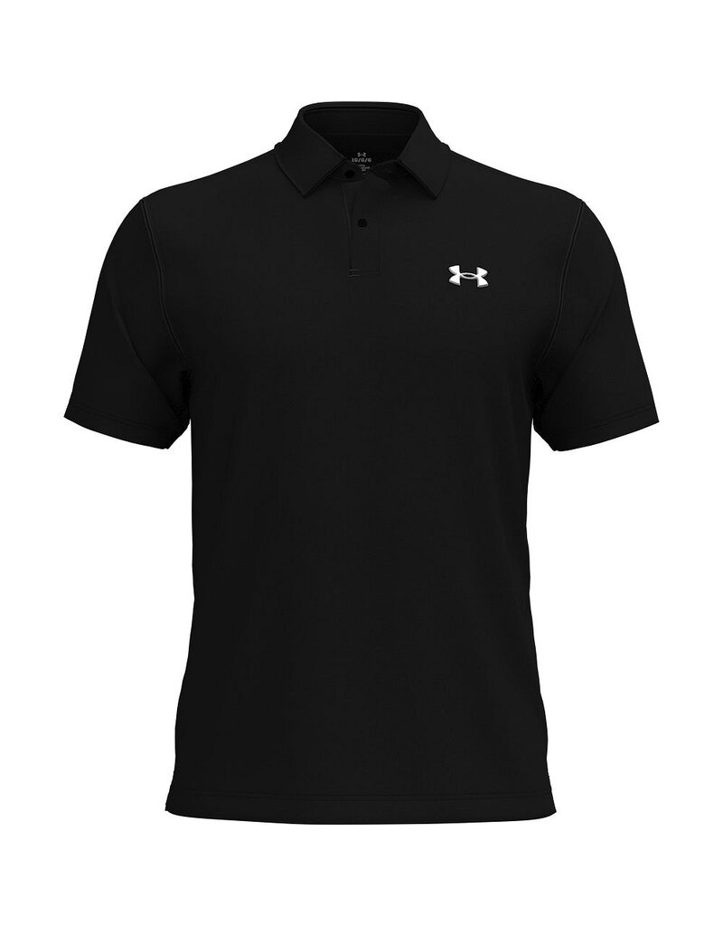 Under Armour UA T2G Pique Polo / Zwart / Heren Golfpolo