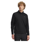Under Armour UA Drive 1/4 Rits - Zwart - Heren Golftrui