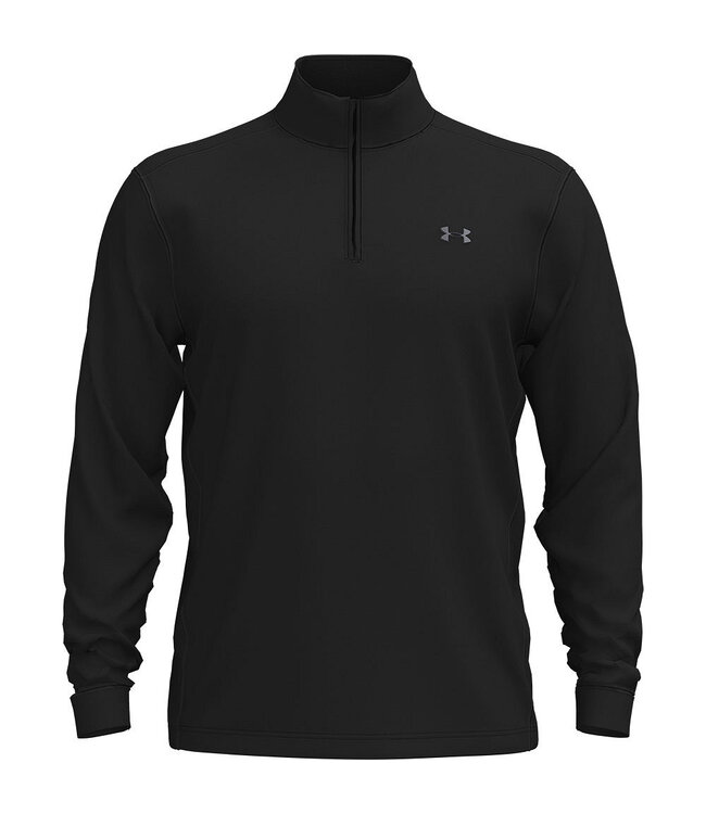 Under Armour UA Drive 1/4 Rits - Zwart - Heren Golftrui