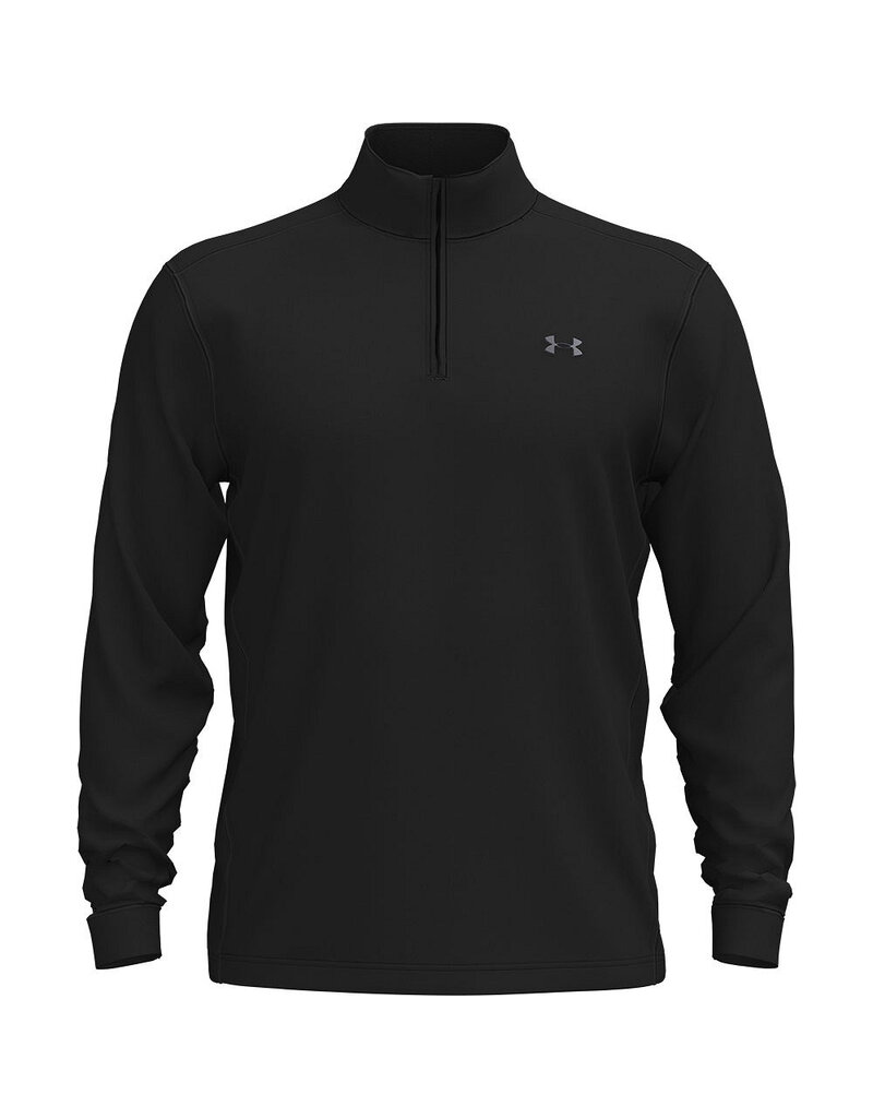 Under Armour UA Drive 1/4 Rits - Zwart - Heren Golftrui