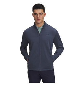 Under Armour UA Drive Full Zip-Downpour Grijs / Heren Golftrui met Rits