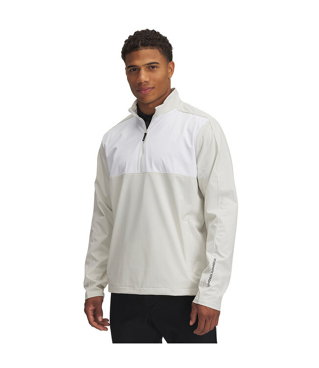 Under Armour UA Drive Wind Half Zip / Wit / Heren Golftrui