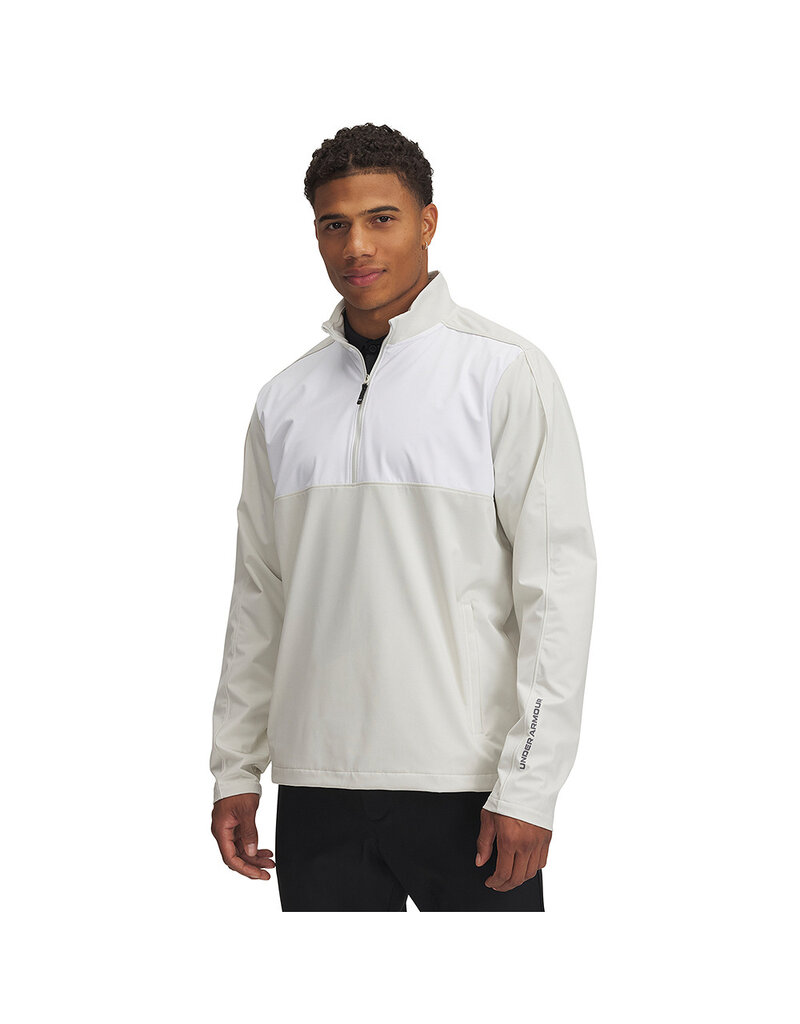 Under Armour UA Drive Wind Half Zip / Wit / Heren Golftrui