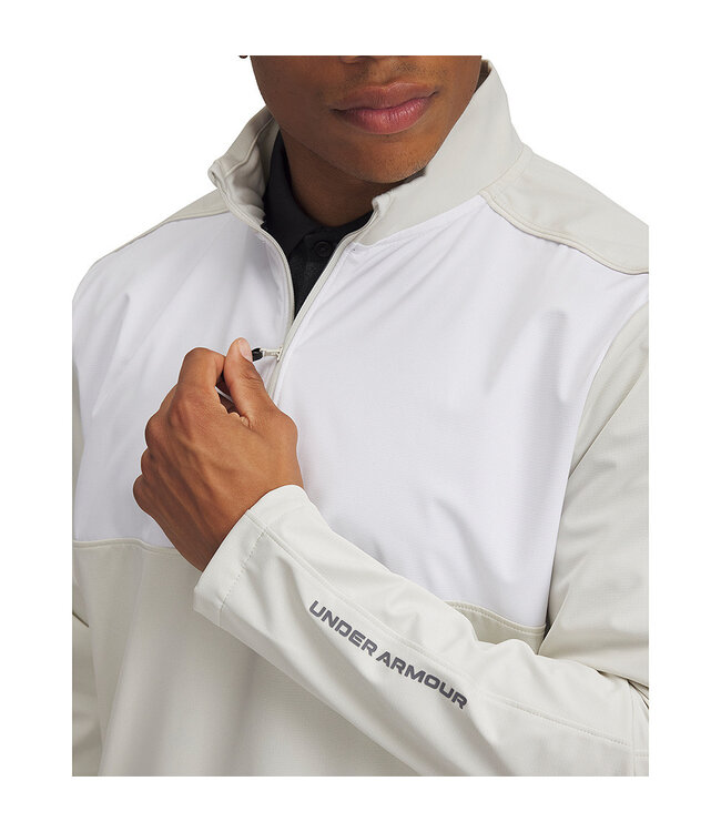 Under Armour UA Drive Wind Half Zip / Wit / Heren Golftrui