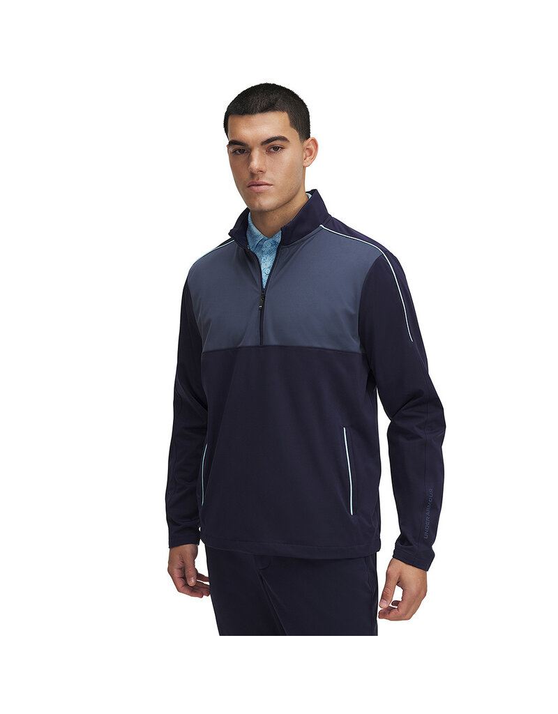 Under Armour UA Drive Wind Half Zip / Donkerblauw / Heren Golftrui