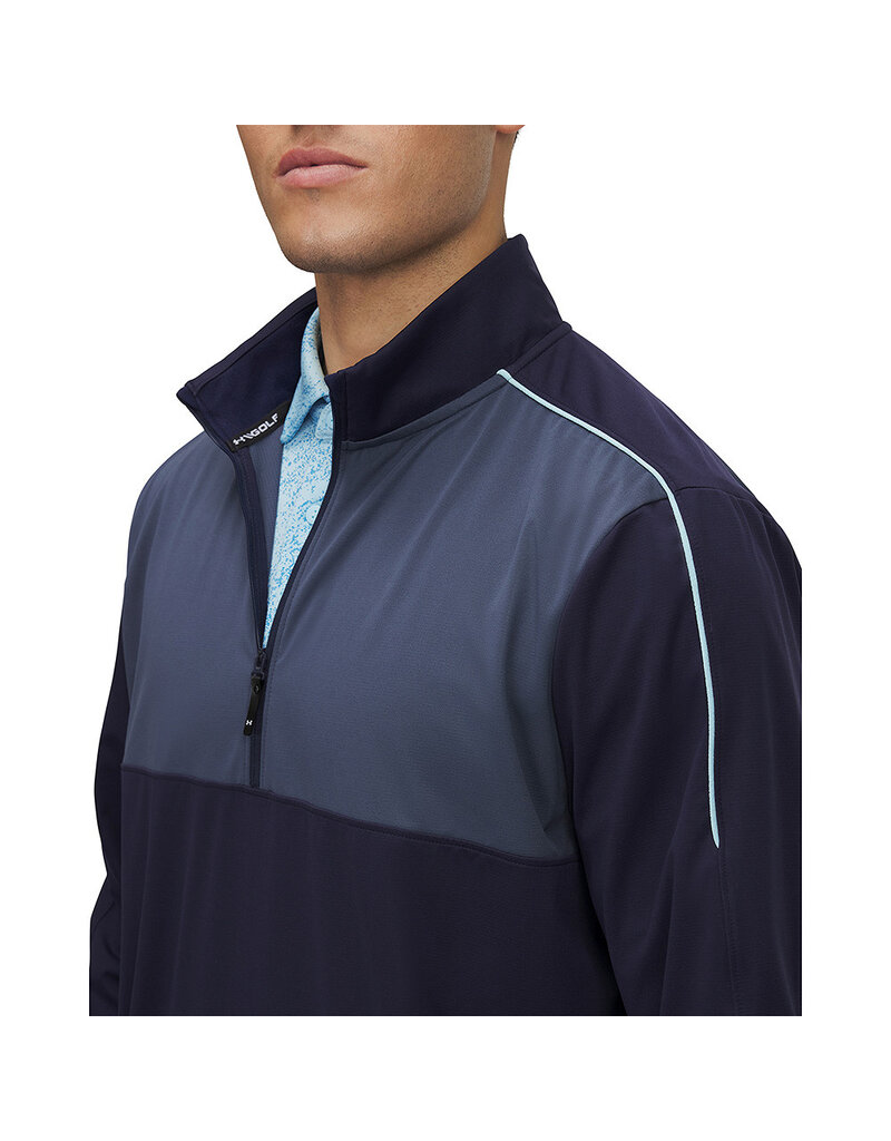 Under Armour UA Drive Wind Half Zip / Donkerblauw / Heren Golftrui