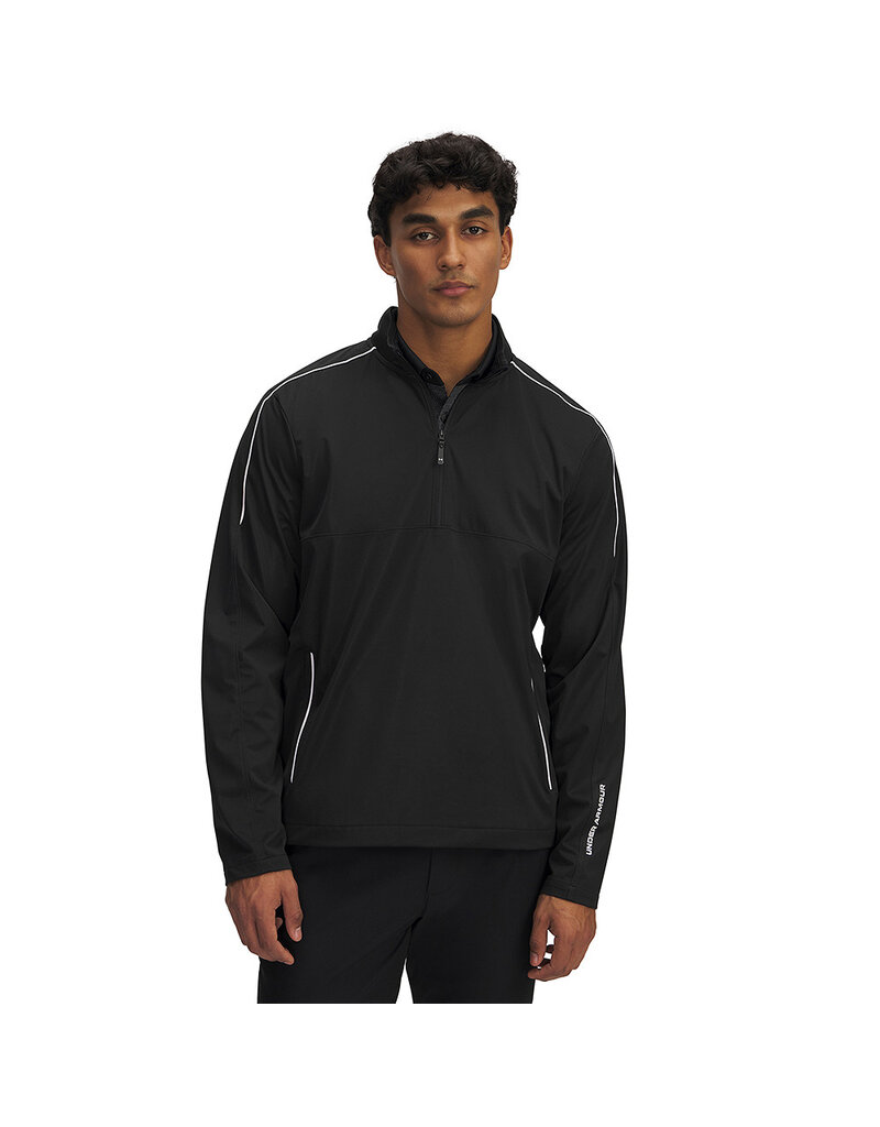 Under Armour UA Drive Wind Half Zip / Zwart / Heren Golftrui