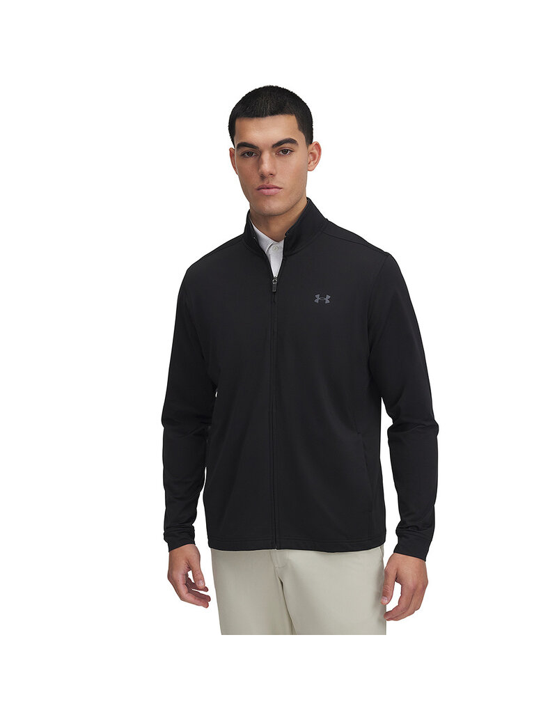 Under Armour UA Drive Full Zip Zwart / Heren Golftrui met Rits