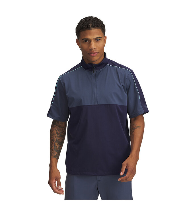 Under Armour UA Drive Wind Short Sleeve-Midnight Navy / Herenshirt Korte mouwen