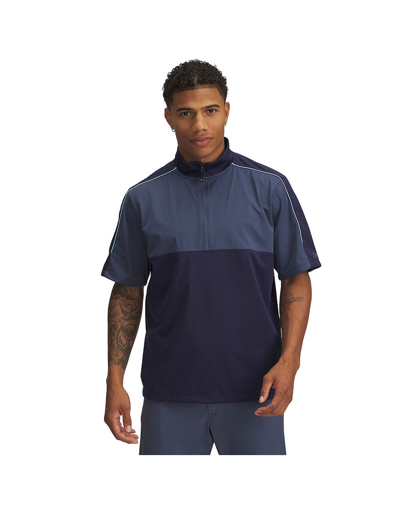 Under Armour UA Drive Wind Short Sleeve-Midnight Navy / Herenshirt Korte mouwen