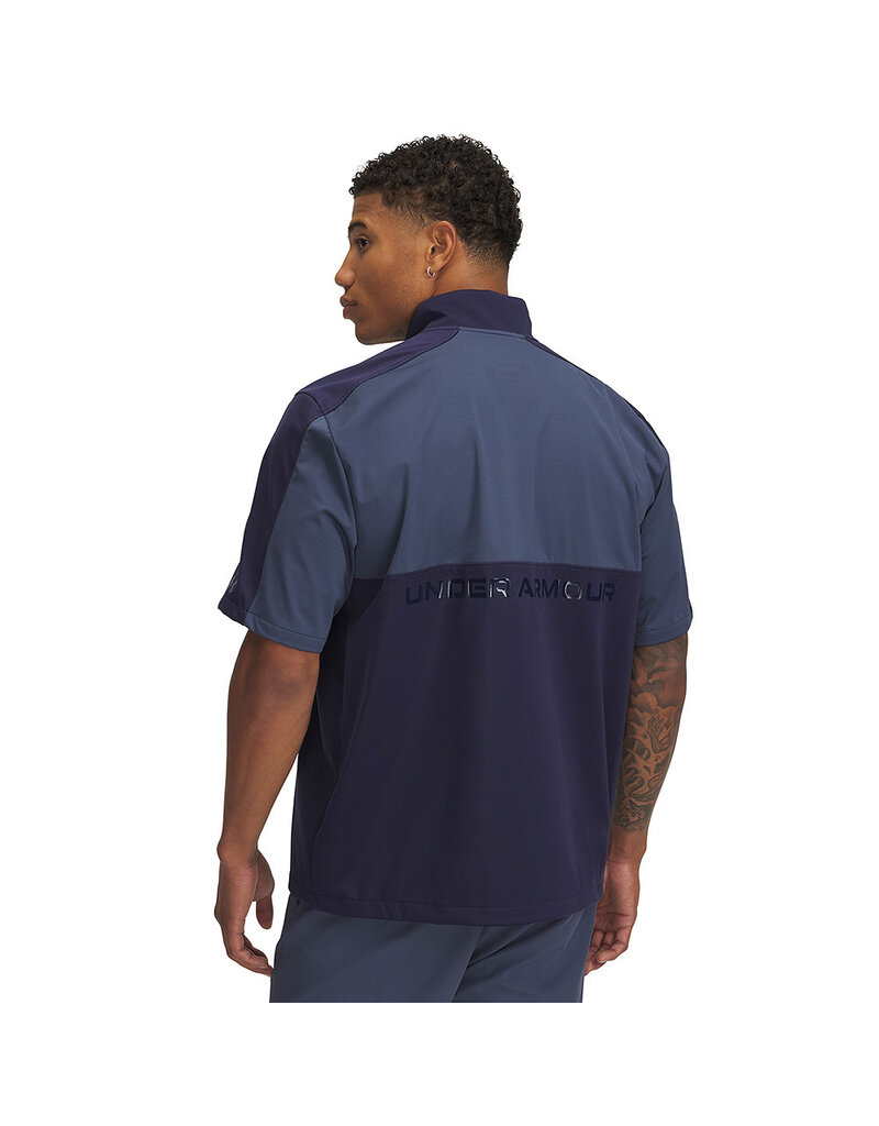 Under Armour UA Drive Wind Short Sleeve-Midnight Navy / Herenshirt Korte mouwen