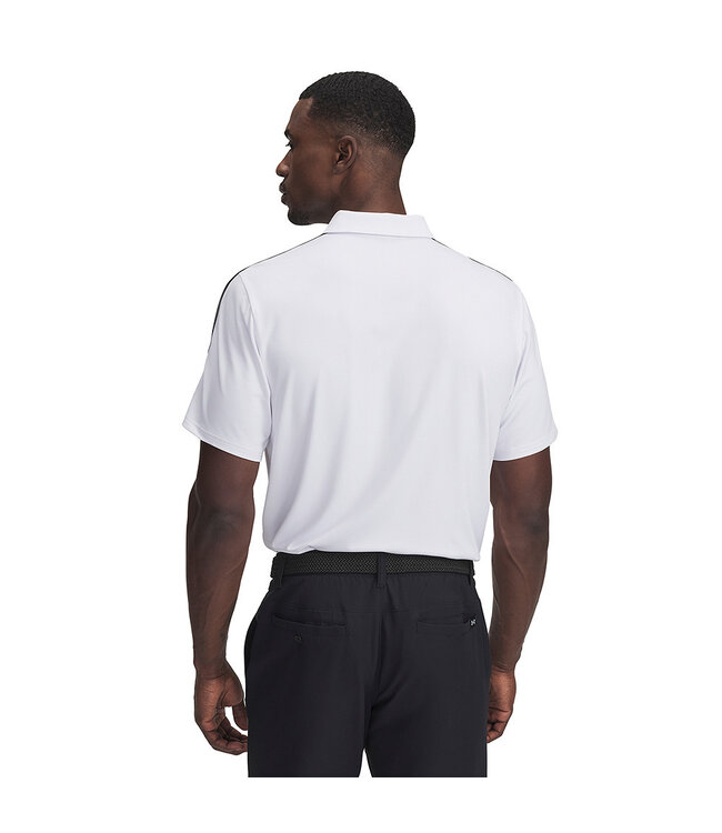 Under Armour UA Drive Zip Polo Wit - Heren Golfpolo