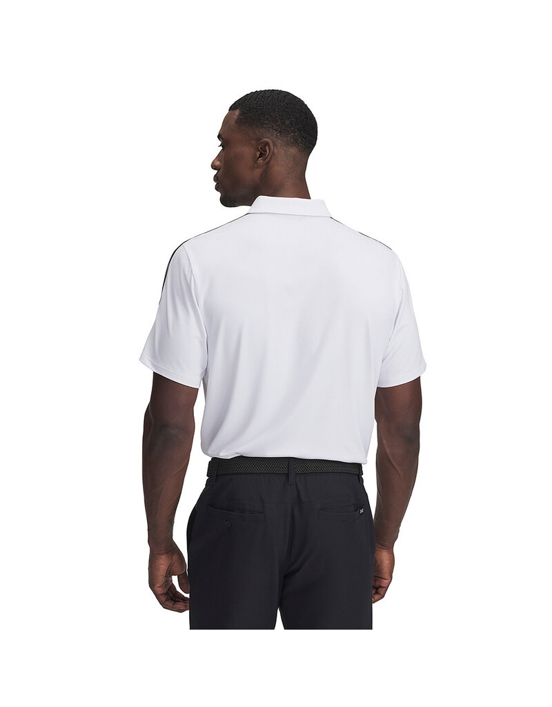 Under Armour UA Drive Zip Polo Wit - Heren Golfpolo
