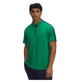 Under Armour UA Drive Zip Polo-Team Kelly Groen / Heren Golfpolo