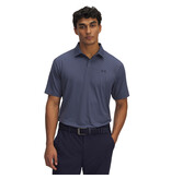 Under Armour UA Drive Chill Printed Polo - Blauw/grijs - Heren Golfpolo