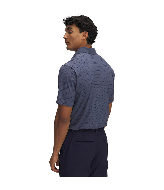 Under Armour UA Drive Chill Printed Polo - Blauw/grijs - Heren Golfpolo