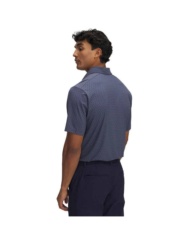 Under Armour UA Drive Chill Printed Polo - Blauw/grijs - Heren Golfpolo