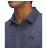 Under Armour UA Drive Chill Printed Polo - Blauw/grijs - Heren Golfpolo