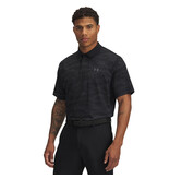 Under Armour UA Drive Chill Printed Polo Zwart - Heren Golfpolo