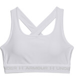 Under Armour Sujetador UA Crossback Mid-White / Halo Grey
