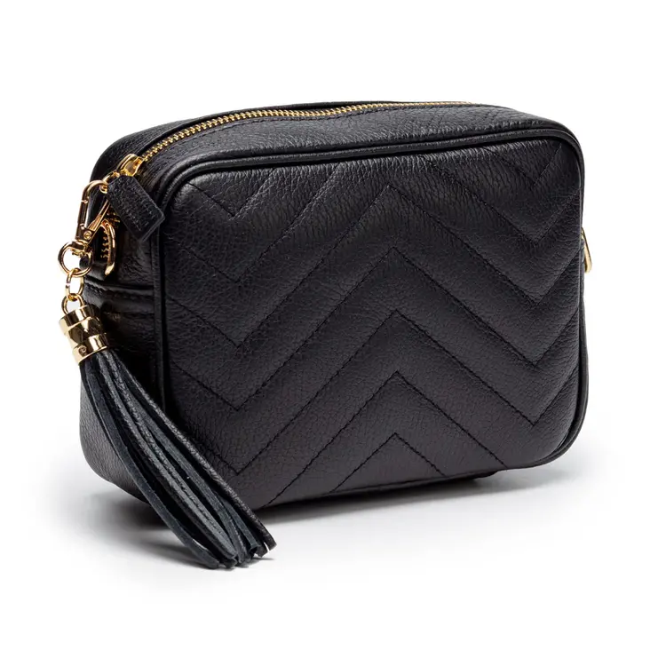 Elie Beaumont E.B Quilted Standard Bag Black
