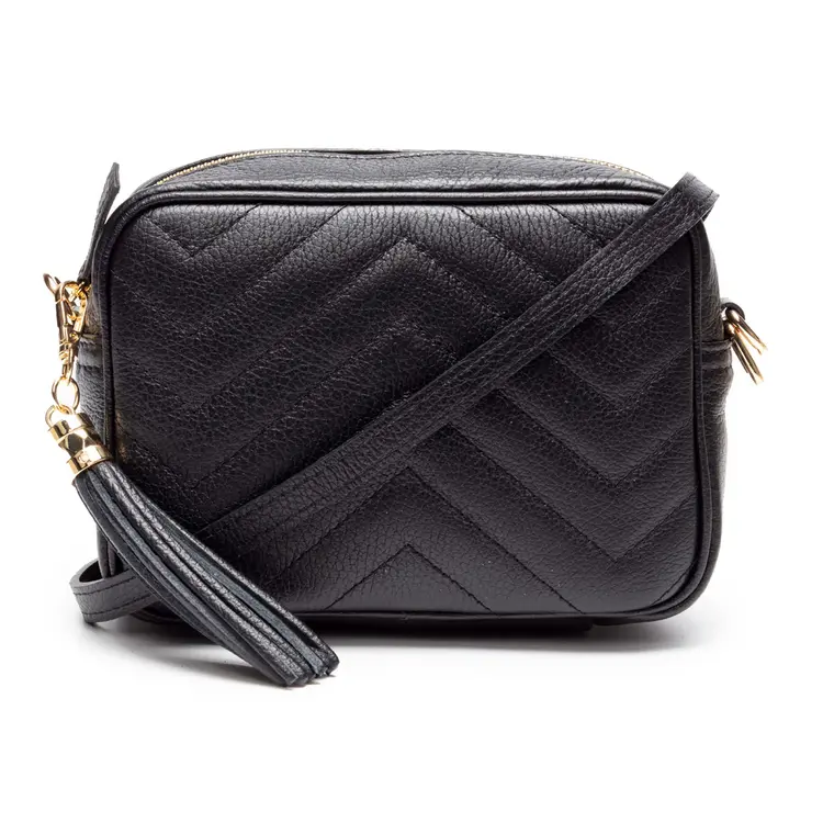 Elie Beaumont E.B Quilted Standard Bag Black